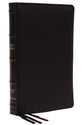 KJV Thinline Bible Large Print Premium Goatskin Leather Black Premier Collection (Red Letter Edition)