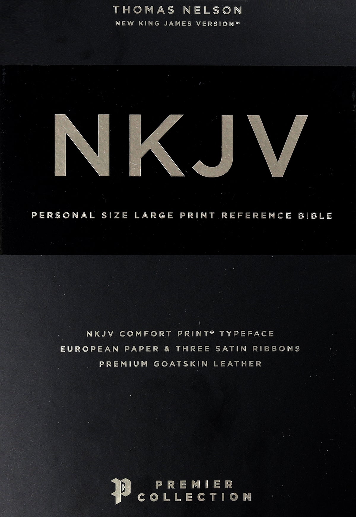 NKJV End-Of-Verse Reference Bible Personal Size Large Print Premium Goatskin Leather Brown Premier Collection (Red Letter Edition)