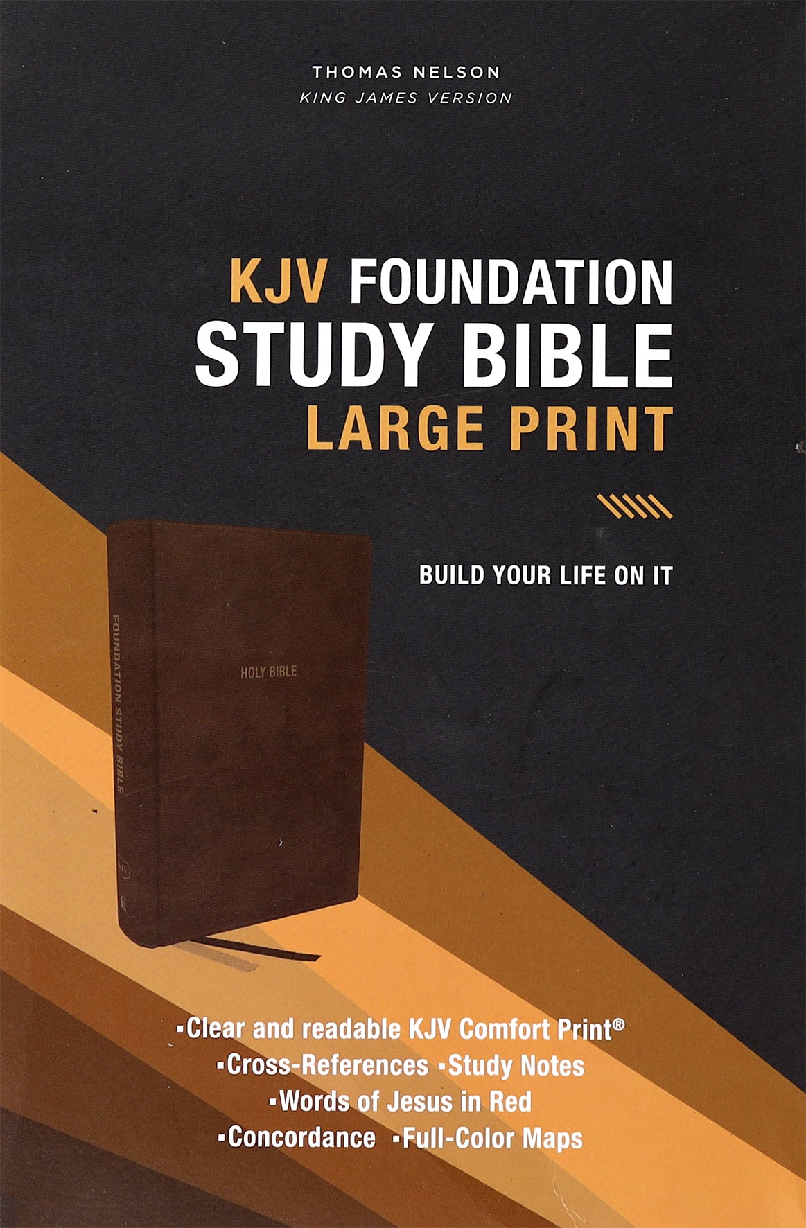 KJV Foundation Study Bible Large Print Brown (Red Letter Edition)