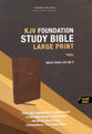 KJV Foundation Study Bible Large Print Brown Thumb Indexed (Red Letter Edition)