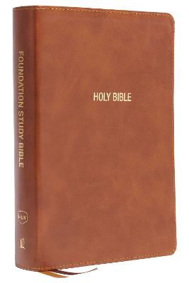 NKJV Foundation Study Bible Large Print Brown (Red Letter Edition)