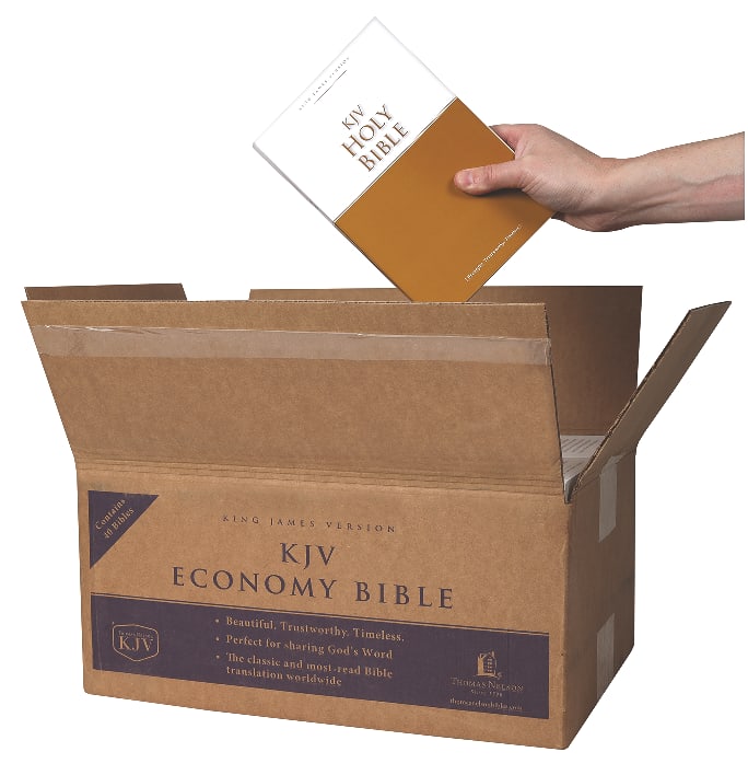 KJV Economy Outreach Bible (Black Letter Edition) (Case Of 40)