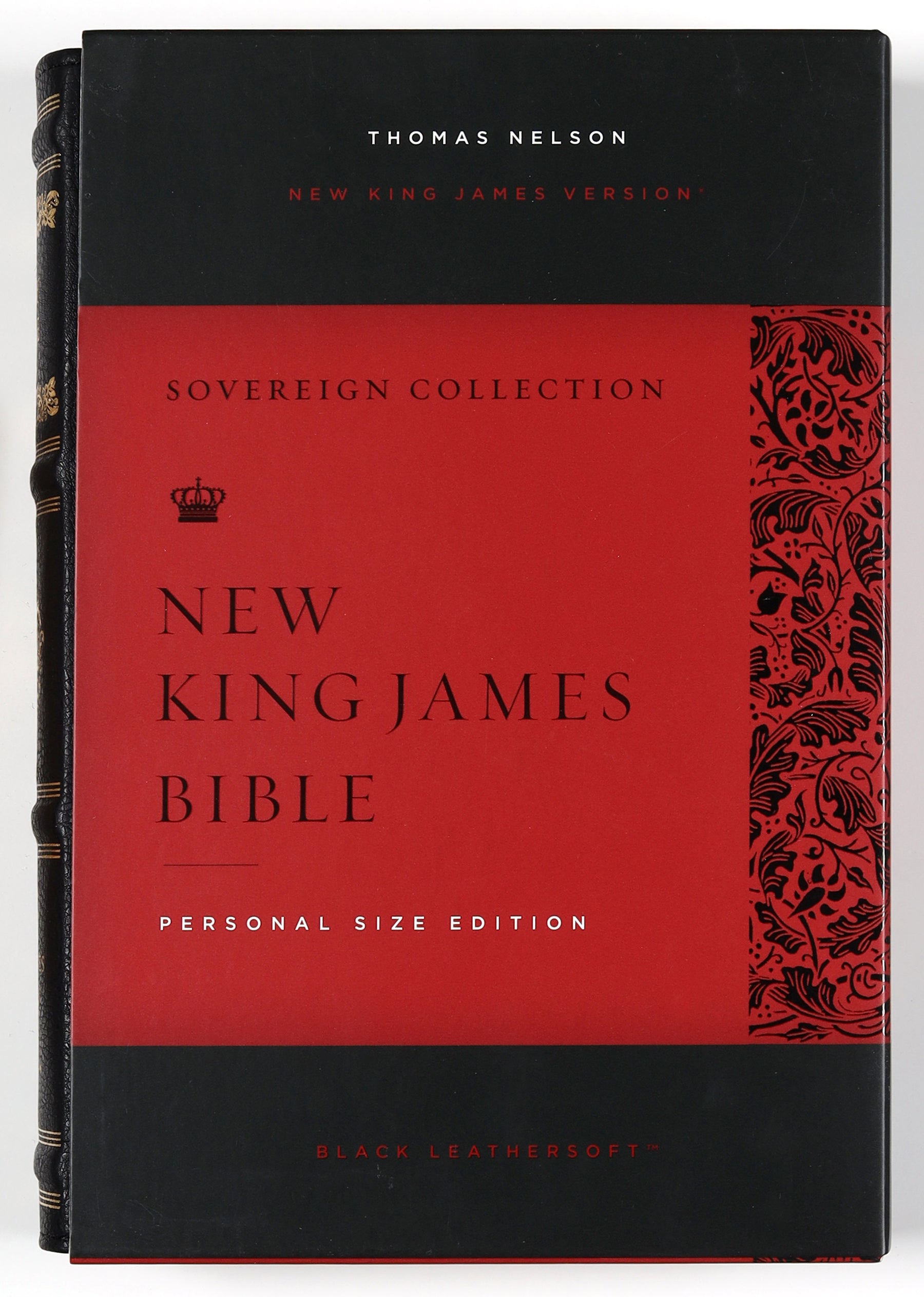 NKJV Personal Size Reference Bible Sovereign Collection Black (Red Letter Edition)