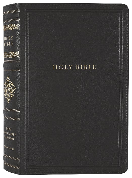 NKJV Personal Size Reference Bible Sovereign Collection Black (Red Letter Edition)