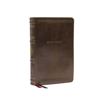 NKJV Personal Size Reference Bible Sovereign Collection Brown (Red Letter Edition)