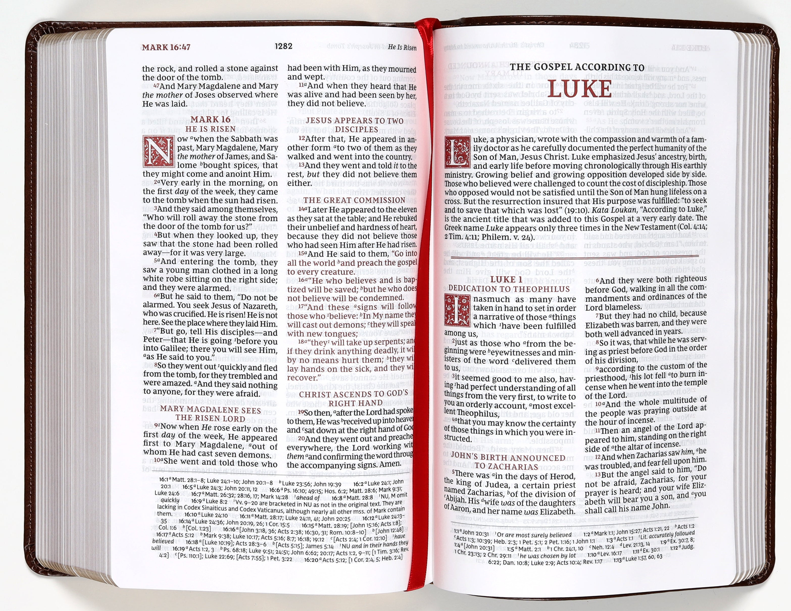 NKJV Personal Size Reference Bible Sovereign Collection Brown (Red Letter Edition)