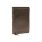 NKJV Personal Size Reference Bible Sovereign Collection Brown Thumb Indexed (Red Letter Edition)