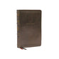 NKJV Personal Size Reference Bible Sovereign Collection Brown Thumb Indexed (Red Letter Edition)