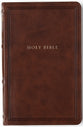 NKJV Personal Size Reference Bible Sovereign Collection Brown Thumb Indexed (Red Letter Edition)