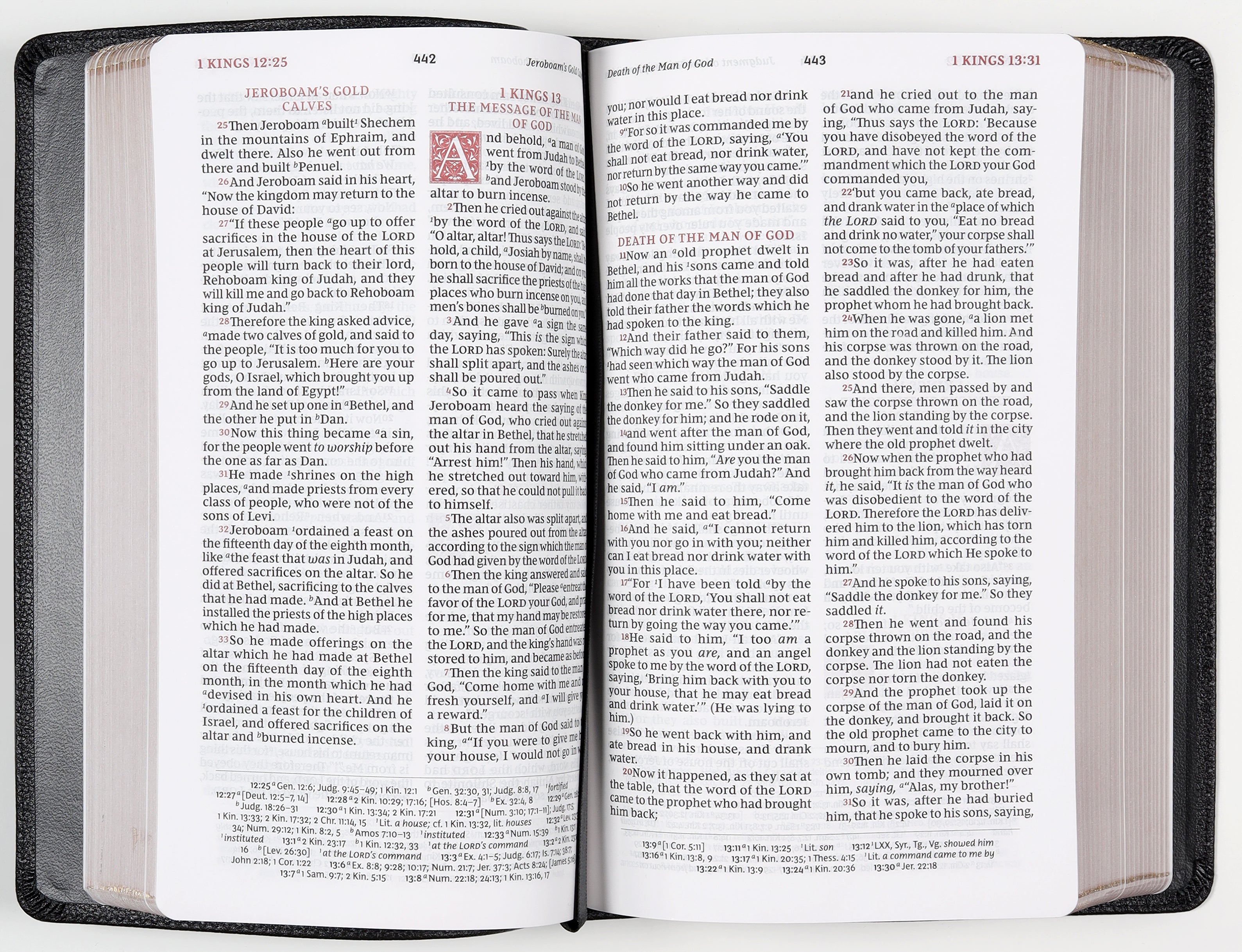NKJV Personal Size Reference Bible Sovereign Collection Black (Red Letter Edition)