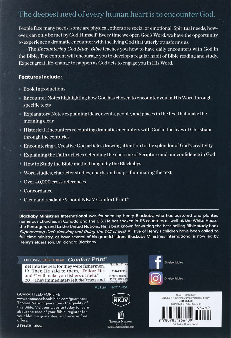 NKJV Encountering God Study Bible (Red Letter Edition)
