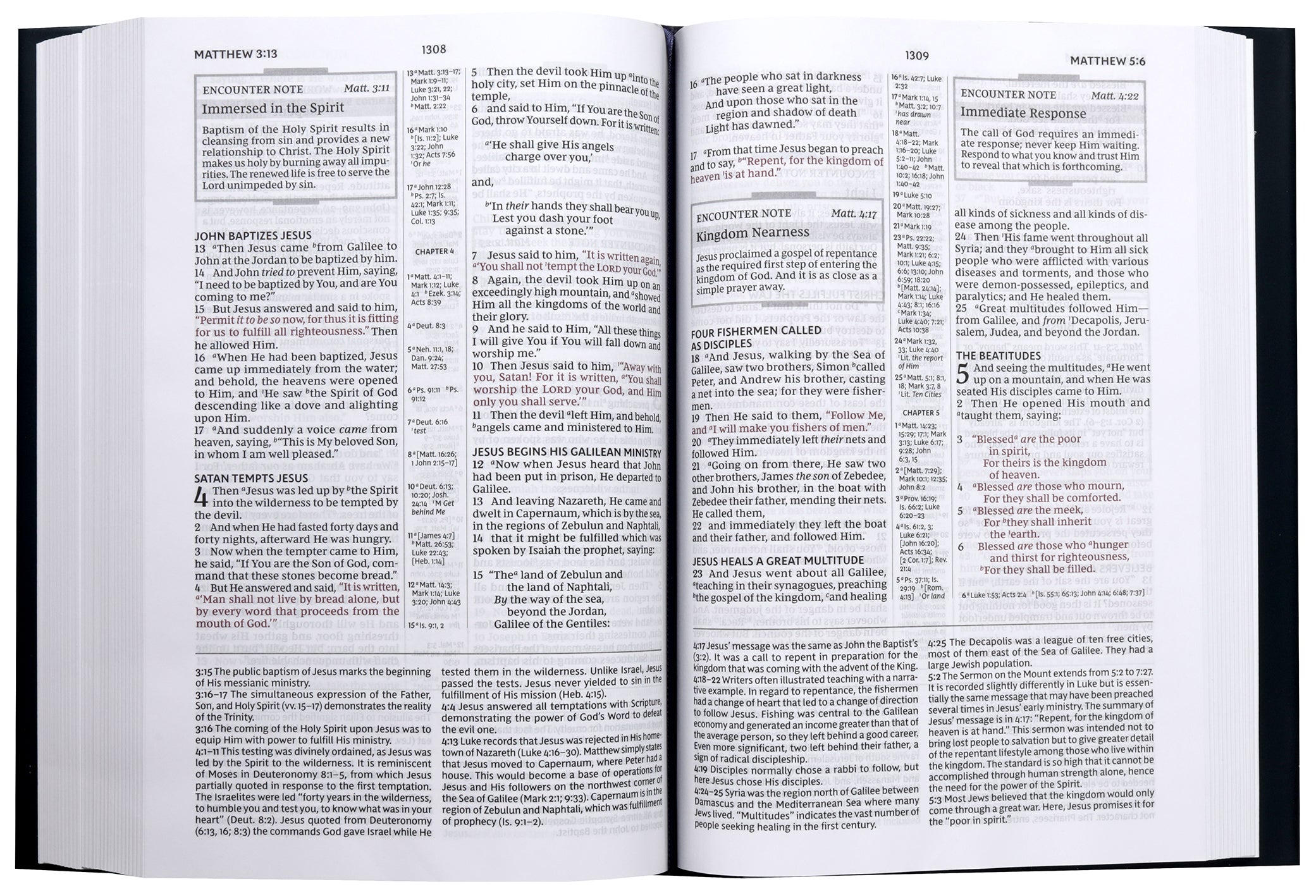 NKJV Encountering God Study Bible (Red Letter Edition)