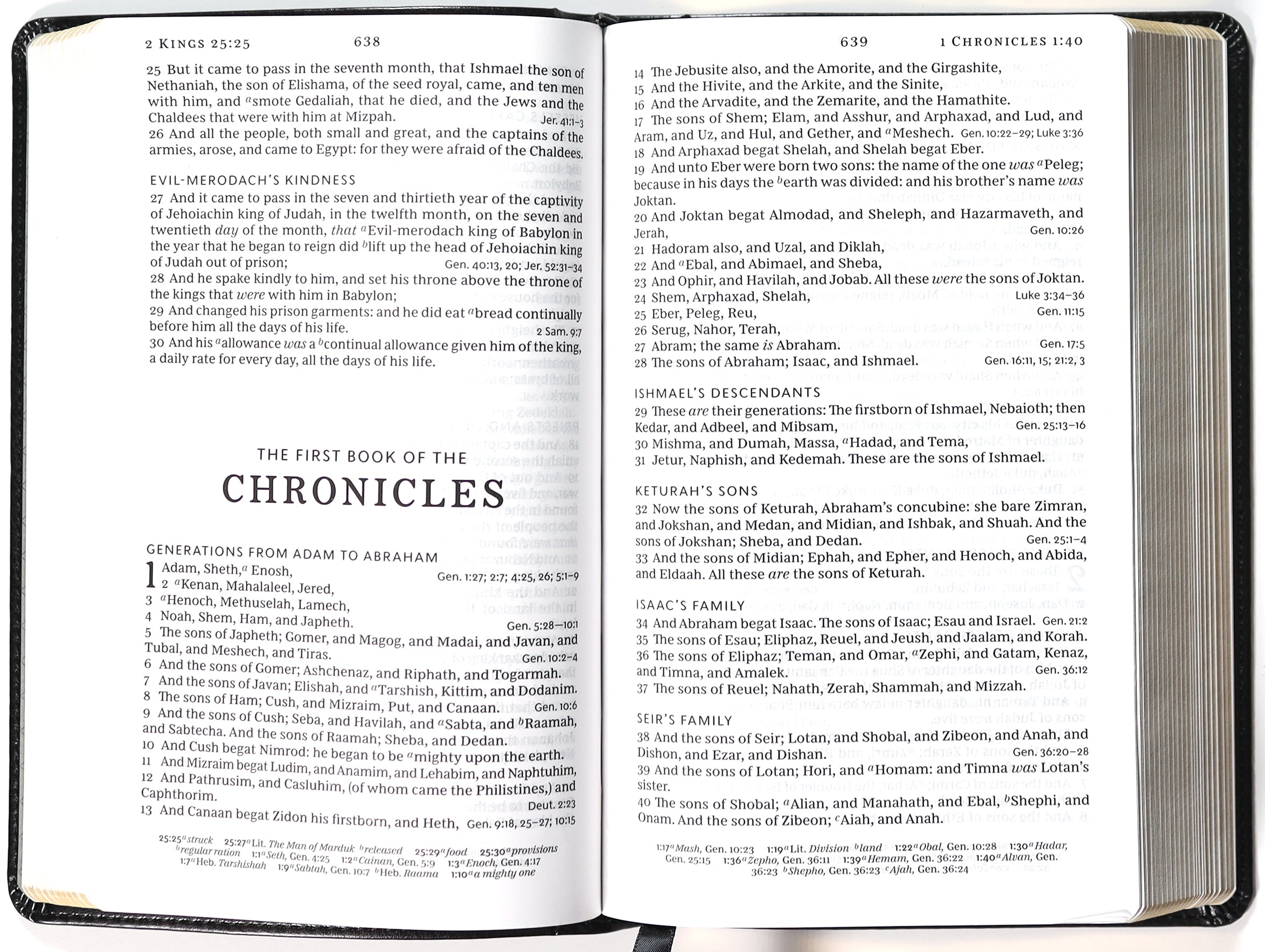 KJV End-Of-Verse Reference Bible Personal Size Large Print Black (Red Letter Edition)