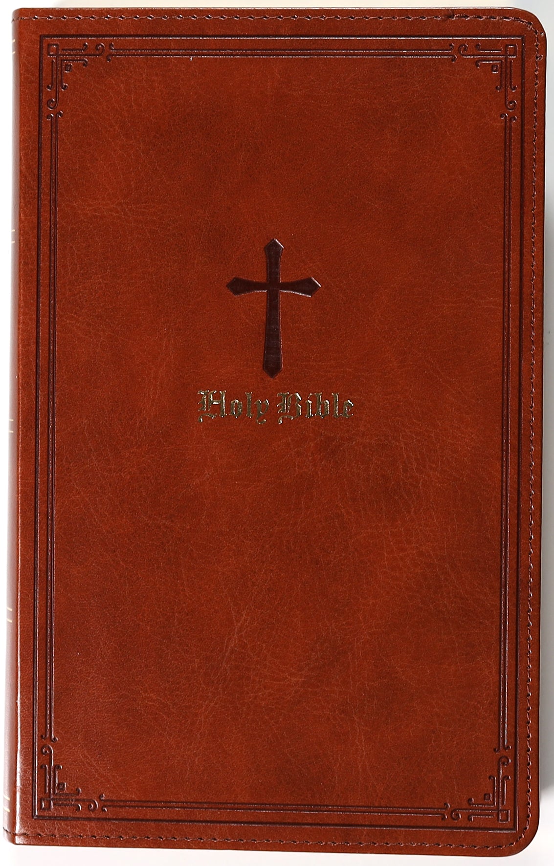 KJV End-Of-Verse Reference Bible Personal Size Large Print Brown (Red Letter Edition)