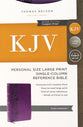 KJV End-Of-Verse Reference Bible Personal Size Large Print Purple (Red Letter Edition)