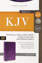 KJV End-Of-Verse Reference Bible Personal Size Large Print Purple Thumb Indexed (Red Letter Edition)