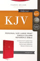 KJV End-Of-Verse Reference Bible Personal Size Large Print Pink (Red Letter Edition)