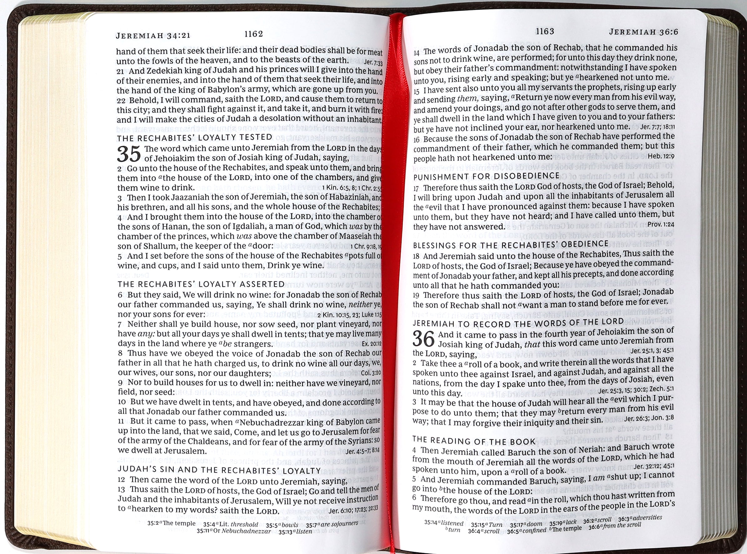 KJV End-Of-Verse Reference Bible Personal Size Large Print Brown (Red Letter Edition)