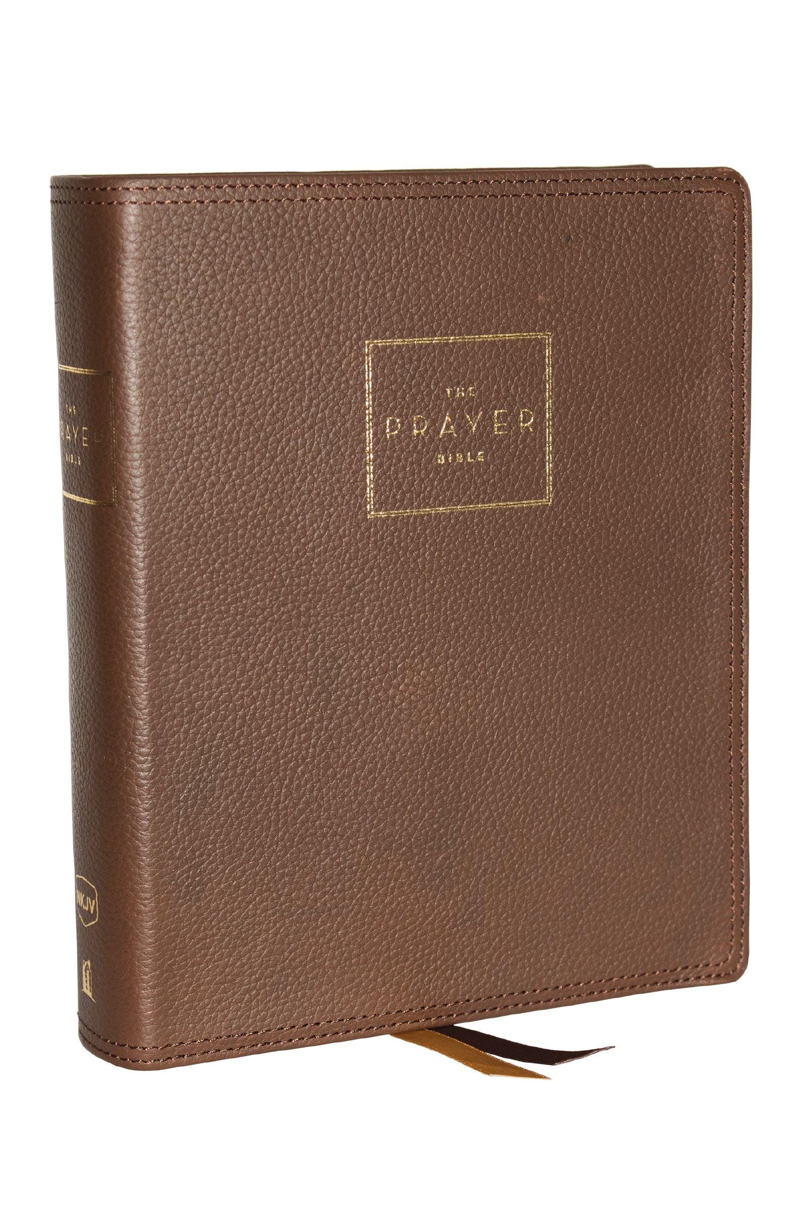 NKJV Prayer Bible Brown (Red Letter Edition)