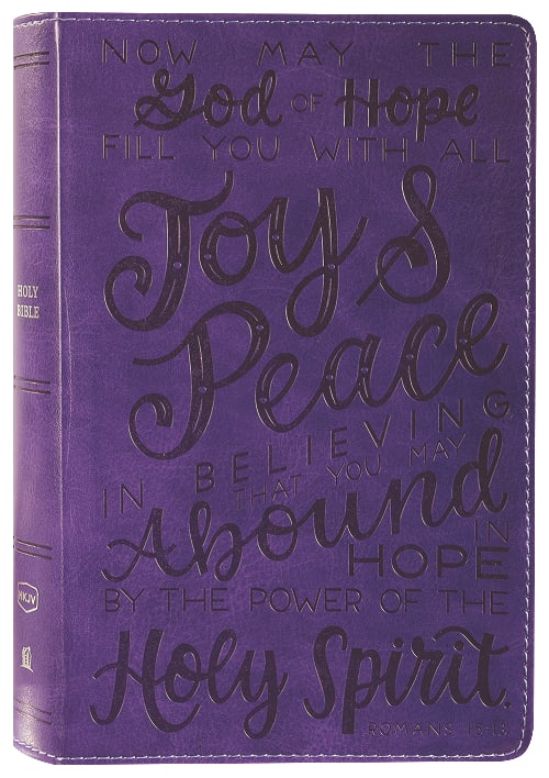 NKJV Holy Bible For Kids Verse Art Cover Collection Purple