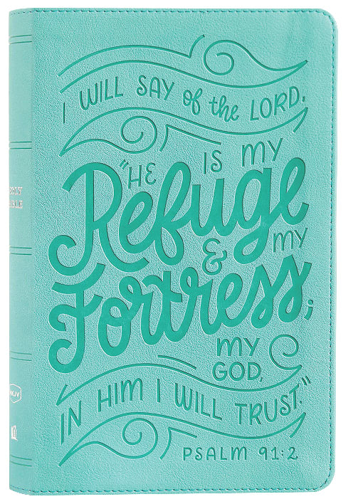 NKJV Thinline Youth Edition Bible Verse Art Cover Collection Teal (Red Letter Edition)