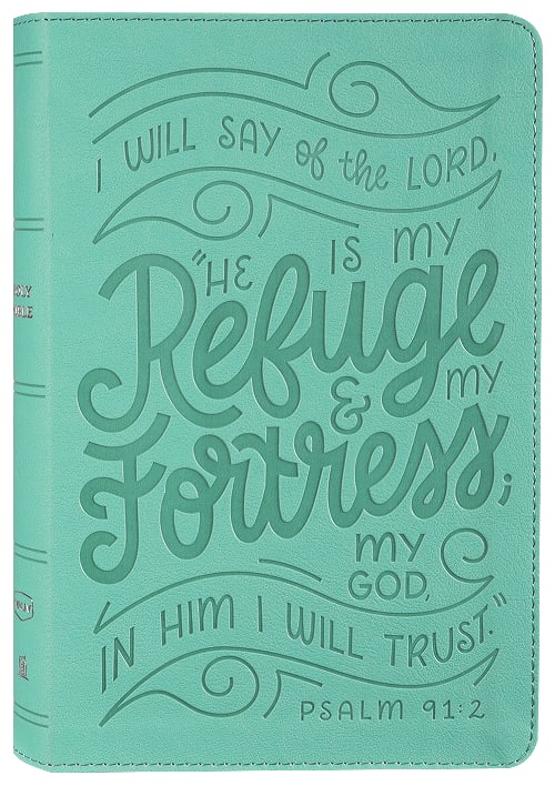 NKJV Thinline Youth Edition Bible Verse Art Cover Collection Teal (Red Letter Edition)