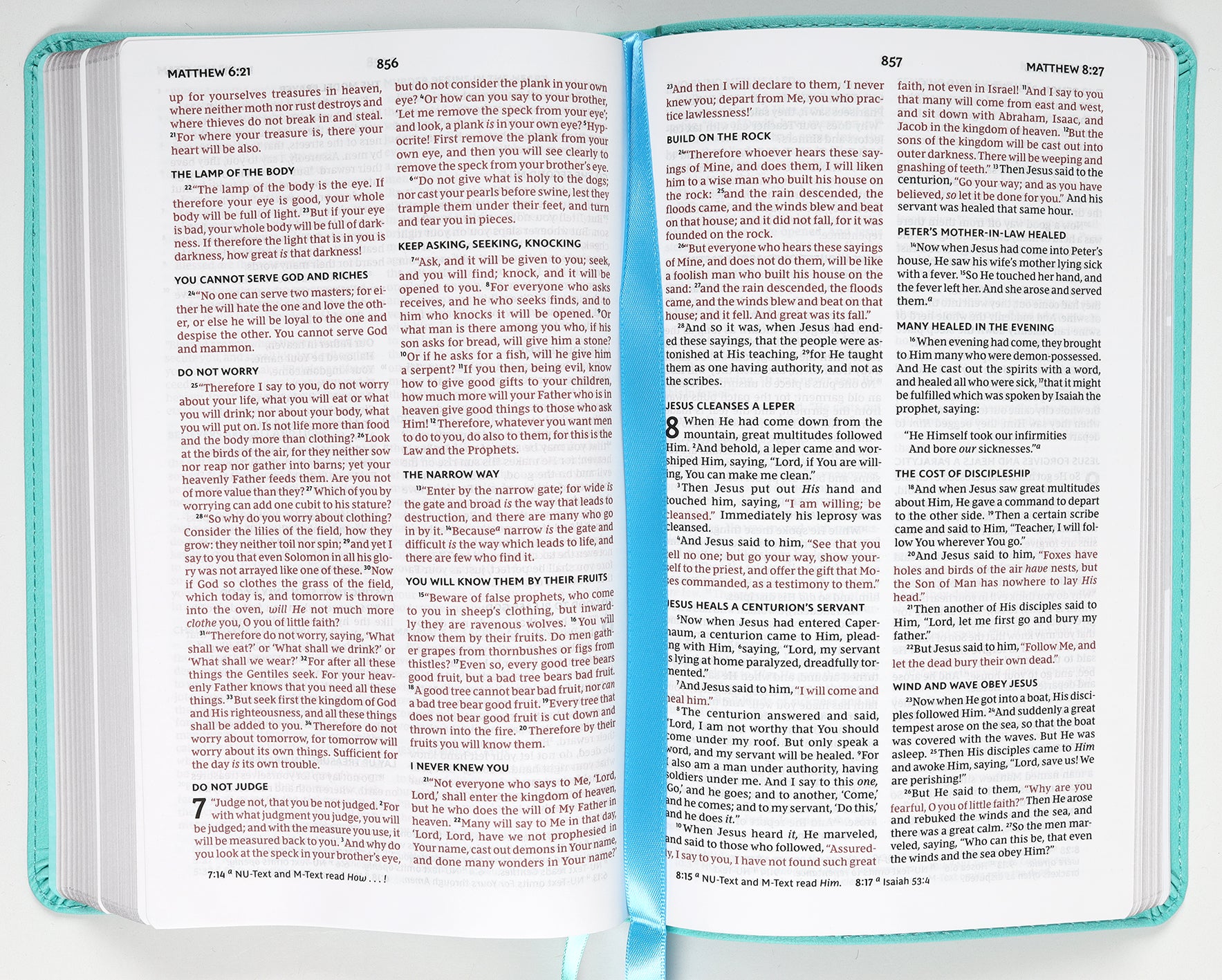 NKJV Thinline Youth Edition Bible Verse Art Cover Collection Teal (Red Letter Edition)