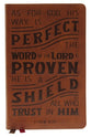 NKJV Personal Size Reference Bible Verse Art Cover Collection Tan Thumb Indexed (Red Letter Edition)