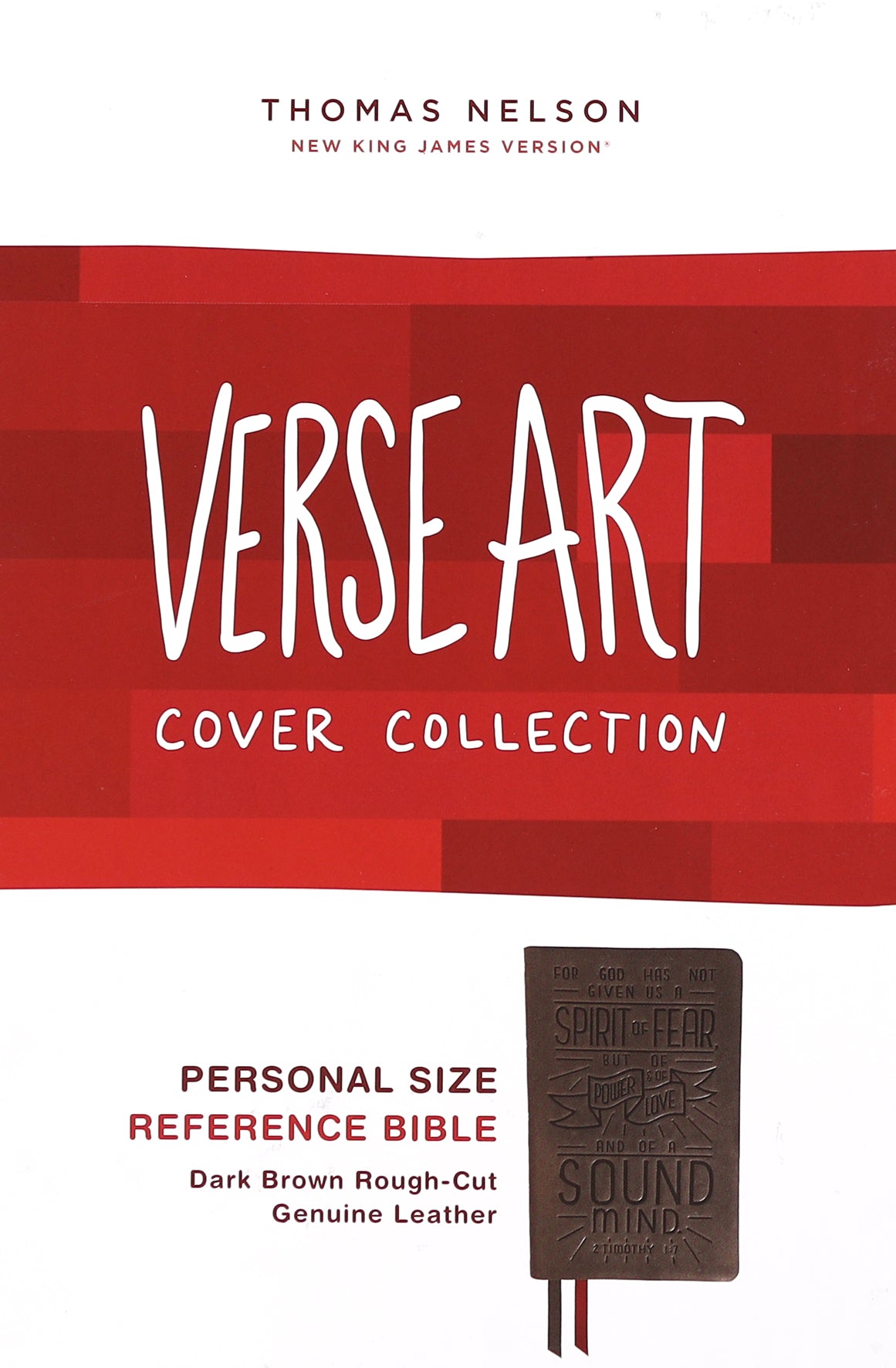 NKJV Personal Size Reference Bible Verse Art Cover Collection Brown (Red Letter Edition)
