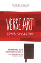 NKJV Personal Size Reference Bible Verse Art Cover Collection Brown (Red Letter Edition)