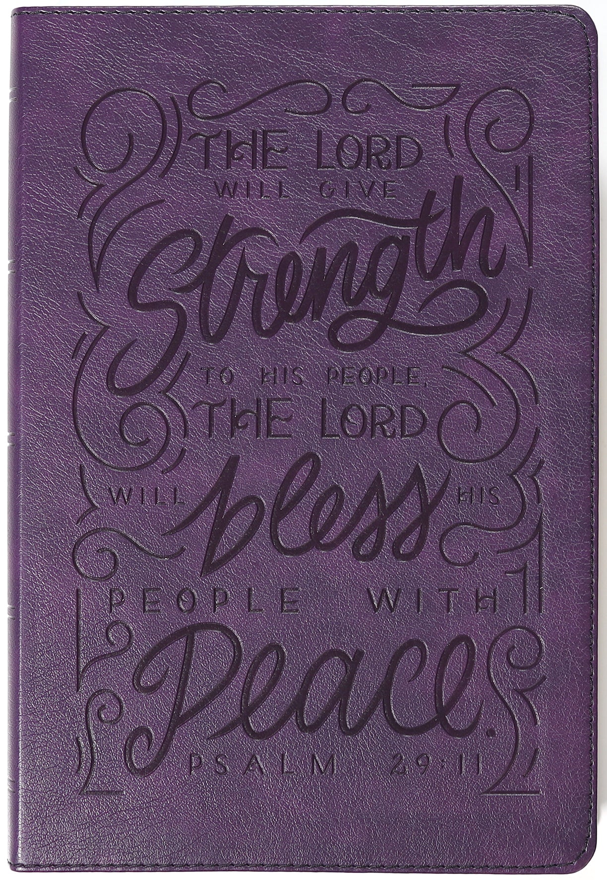 NKJV Giant Print Center-Column Reference Bible Verse Art Cover Collection Purple (Red Letter Edition)