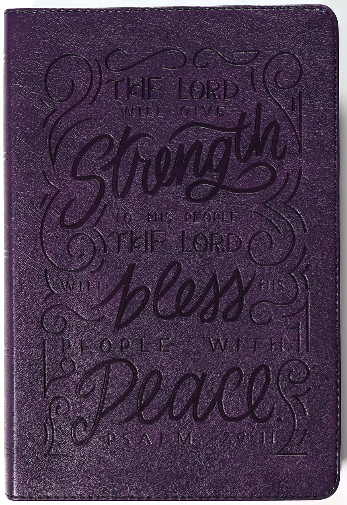 NKJV Giant Print Center-Column Reference Bible Verse Art Cover Collection Purple Thumb Indexed (Red Letter Edition)