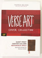 NKJV Giant Print Center-Column Reference Bible Verse Art Cover Collection Brown Thumb Indexed (Red Letter Edition)