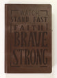 NKJV Giant Print Center-Column Reference Bible Verse Art Cover Collection Brown Thumb Indexed (Red Letter Edition)