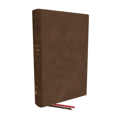 NKJV Word Study Reference Bible Brown (Red Letter Edition)