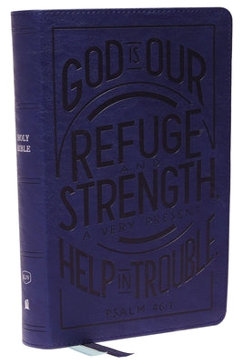 KJV Personal Size Reference Bible Verse Art Cover Collection Blue Thumb Indexed (Red Letter Edition)