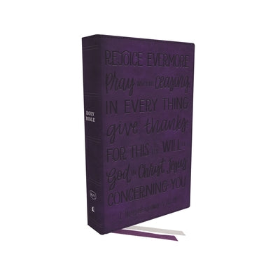 KJV Giant Print Center-Column Reference Bible Verse Art Cover Collection Purple (Red Letter Edition)