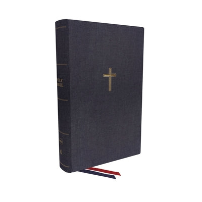 NKJV Single-Column Wide-Margin Reference Bible Blue (Red Letter Edition)