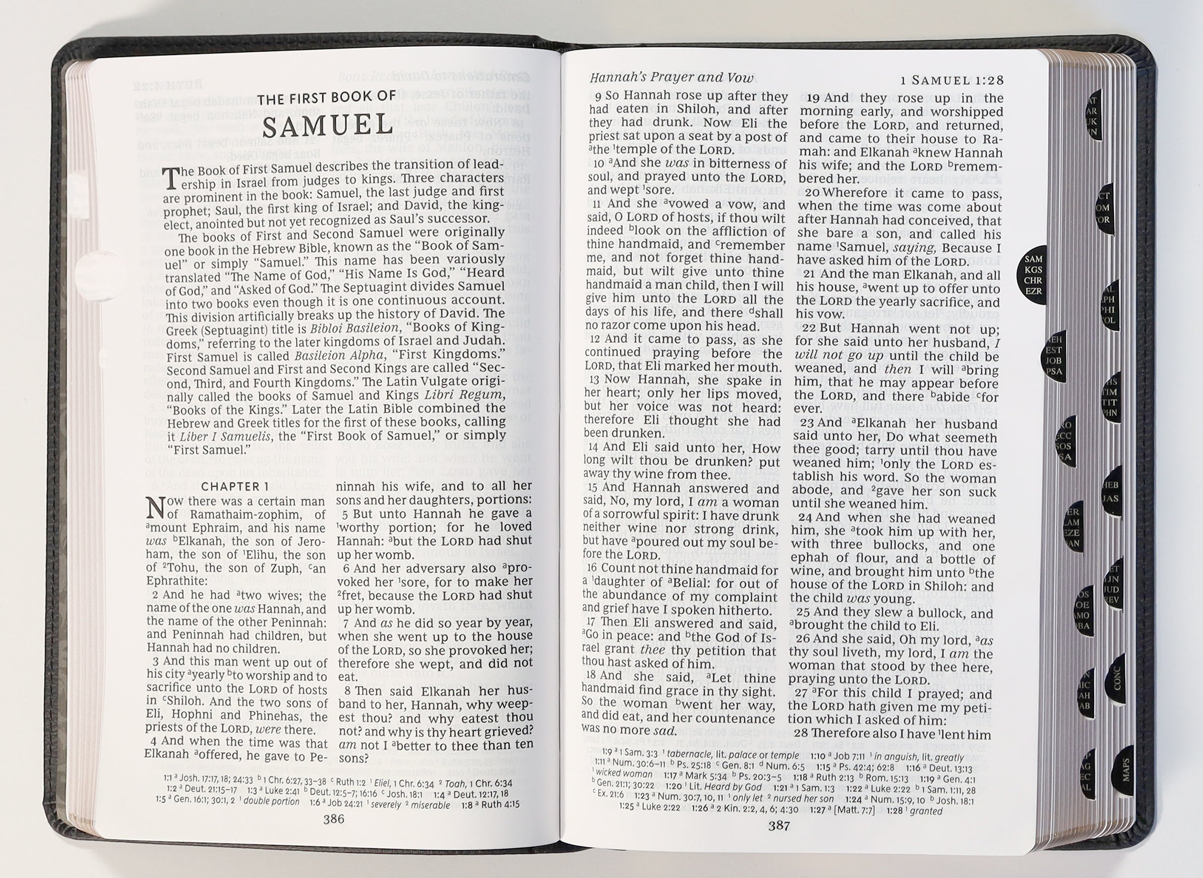 KJV Personal Size Large Print Reference Bible Vintage Series Black Thumb Indexed (Red Letter Edition)