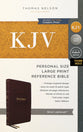 KJV Personal Size Large Print Reference Bible Vintage Series Brown Thumb Indexed (Red Letter Edition)
