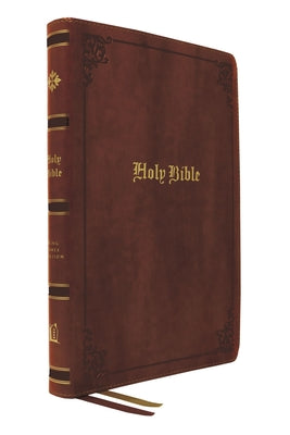 KJV Large Print Center-Column Reference Bible Brown (Red Letter Edition)