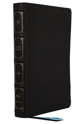 NKJV Large Print Thinline Reference Bible Maclaren Series Black Thumb Indexed (Blue Letter Edition- Colorblind Friendly)