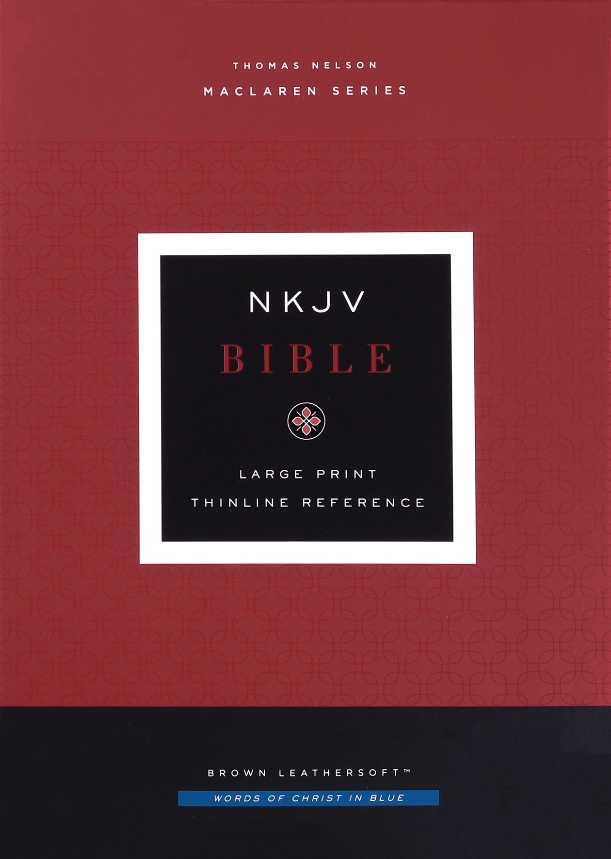 NKJV Large Print Thinline Reference Bible Maclaren Series Brown (Blue Letter Edition- Colorblind Friendly)
