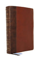NKJV Large Print Thinline Reference Bible Maclaren Series Brown (Blue Letter Edition- Colorblind Friendly)