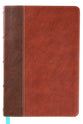 NKJV Large Print Thinline Reference Bible Maclaren Series Brown (Blue Letter Edition- Colorblind Friendly)