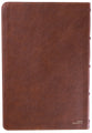NKJV Large Print Thinline Reference Bible Maclaren Series Brown (Blue Letter Edition- Colorblind Friendly)