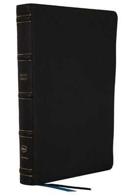 NKJV Large Print Thinline Reference Bible Maclaren Series Black Thumb Indexed (Blue Letter Edition- Colorblind Friendly)
