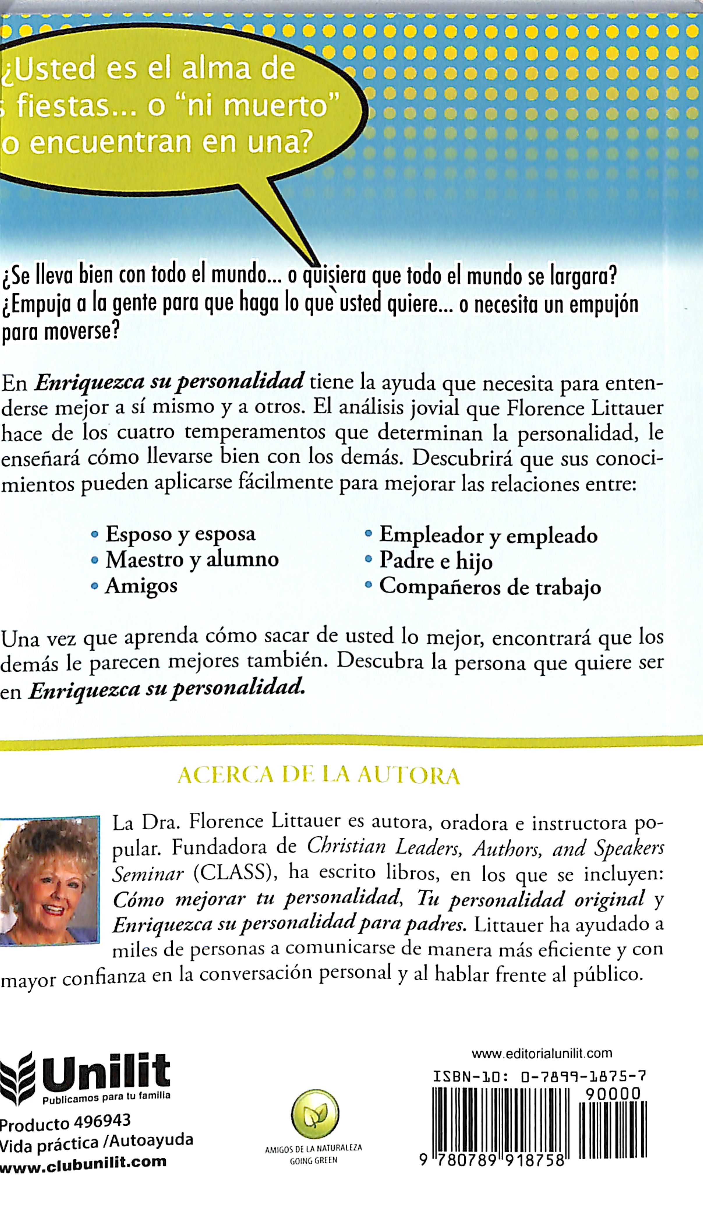 Enriquezca Su Personalidad Nf (Personality Plus) (Spanish)