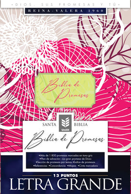 Rv 1960 Biblia De Promesa Letra Grande Floral Moderno
