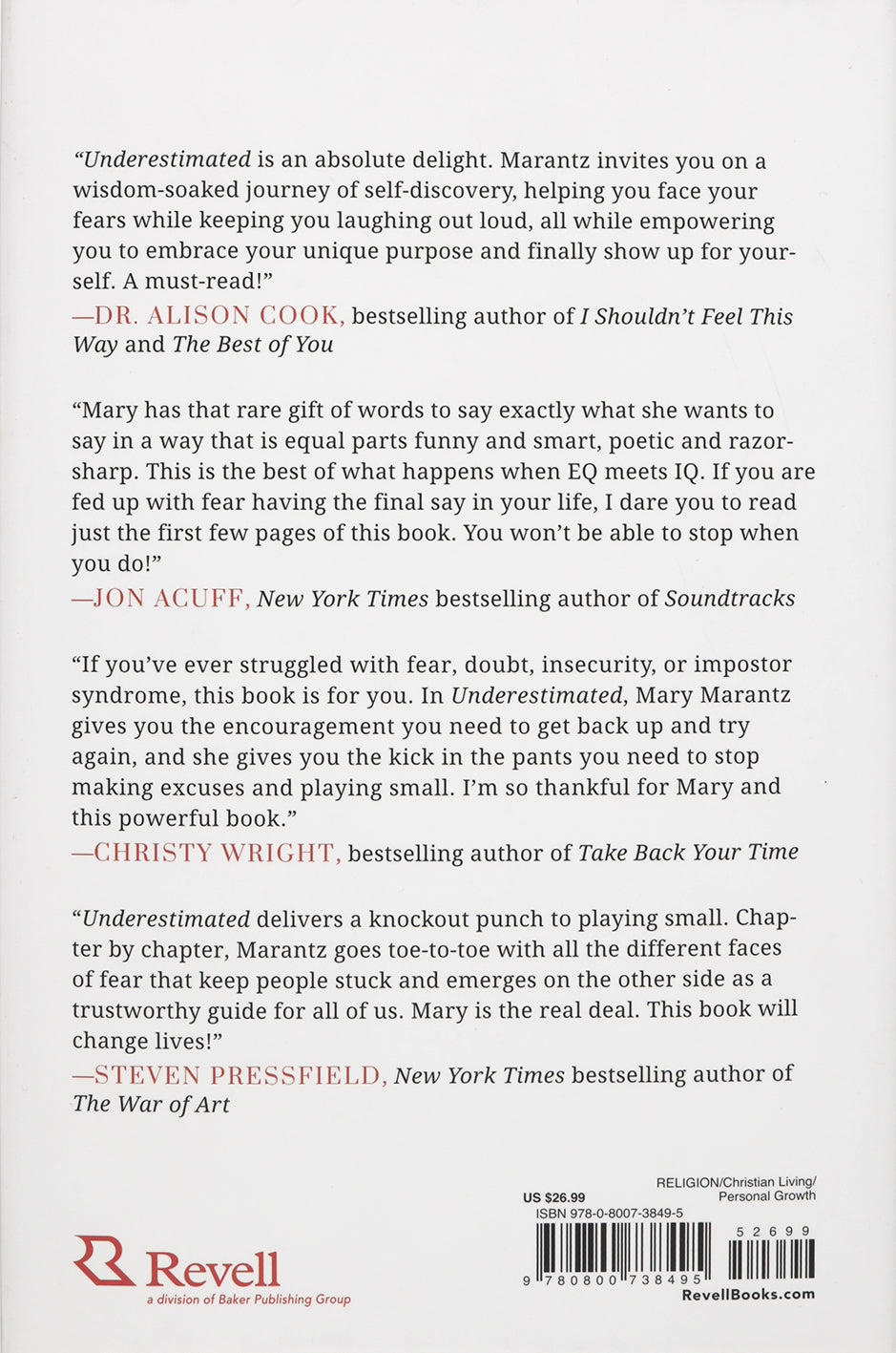 Underestimated: The Surprisingly Simple Shift to Quit Playing Small, Feel the Fear, and Move Forward Anyway